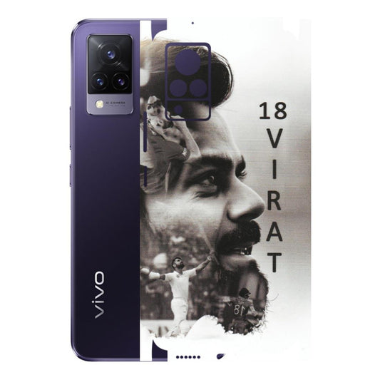 VIVO Z/V/X/T/U/S Series Phone Skins (All Models) - Virat Kohli Cricketer - Matte Finish (M-163) Vivo V21 5G