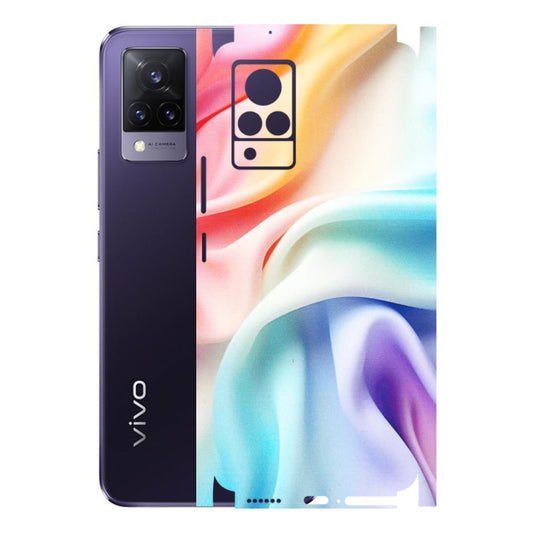 VIVO Z/V/X/T/U/S Series Phone Skins (All Models) - Colourful Silk Cloth - Matte Finish (M-165) Vivo V21 5G