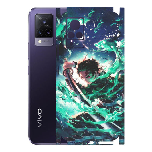 VIVO Z/V/X/T/U/S Series Phone Skins (All Models) - Sword Fighter Anime - Matte Finish (M-29) Vivo V21 5G