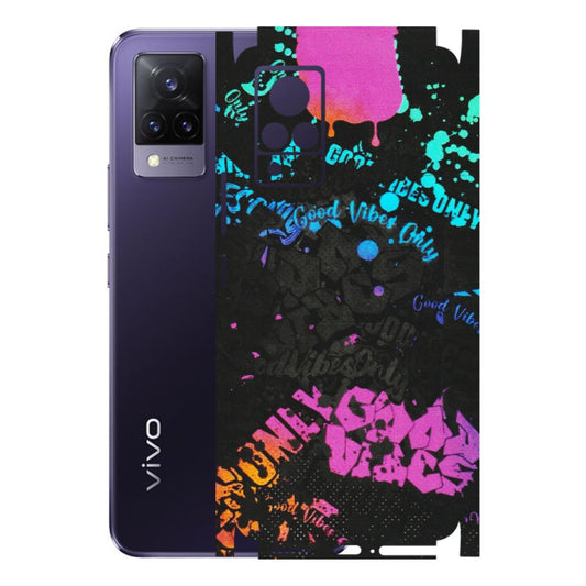 VIVO Z/V/X/T/U/S Series Phone Skins (All Models) - Majestic Black Vibes - Matte Finish (M-62) Vivo V21 5G