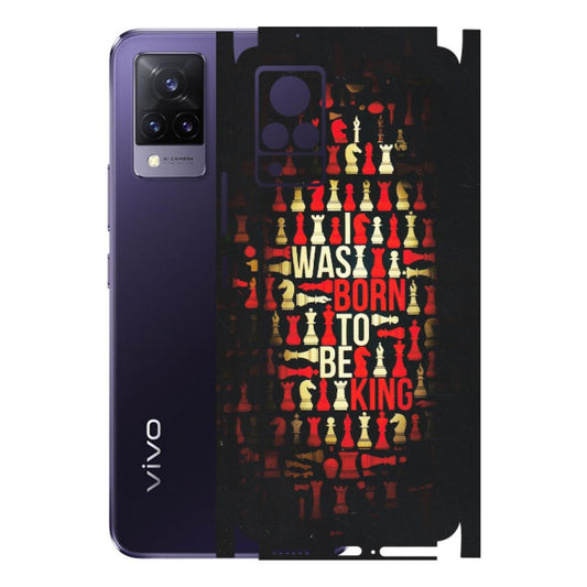 VIVO Z/V/X/T/U/S Series Phone Skins (All Models) - Born To Be King - Matte Finish (M-73) Vivo V21 5G