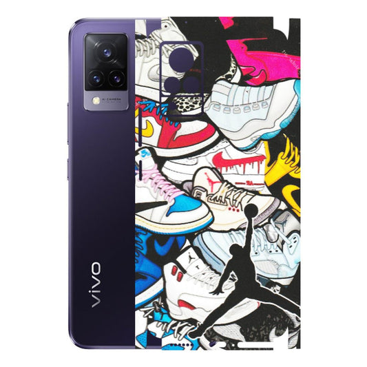 VIVO Z/V/X/T/U/S Series Phone Skins (All Models) - Jordan Sneakers Fan - Matte Finish (M-80) Vivo V21 5G