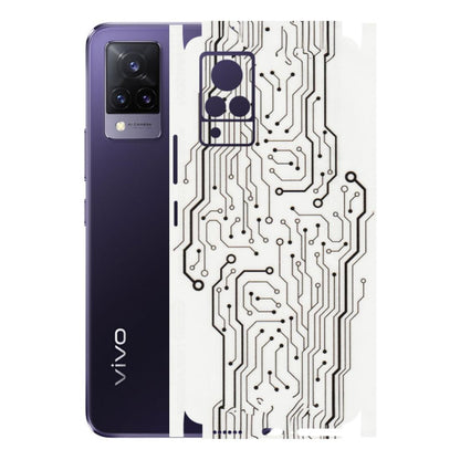 VIVO Z/V/X/T/U/S Series Phone Skins (All Models) - Tech Circuits - Transparent Finish (T-03) Vivo V21 5G