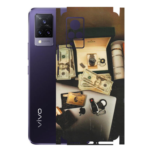 VIVO Z/V/X/T/U/S Series Phone Skins (All Models) - Luxury Lifestyle - Transparent Finish (T-11) Vivo V21 5G