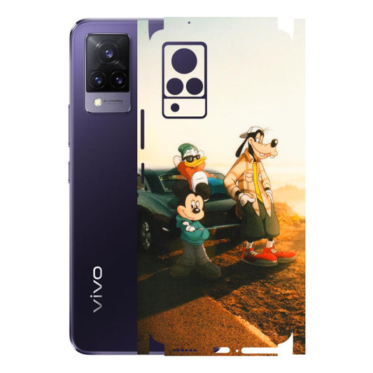 VIVO Z/V/X/T/U/S Series Phone Skins (All Models) - Hello Mr. Goofy - Transparent Finish (T-13) Vivo V21 5G