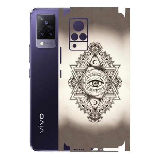 VIVO Z/V/X/T/U/S Series Phone Skins (All Models) - Illuminati Great Eye - Transparent Finish (T-14) Vivo V21 5G