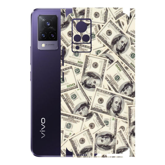 VIVO Z/V/X/T/U/S Series Phone Skins (All Models) - Dollar Lover - Transparent Finish (T-17) Vivo V21 5G