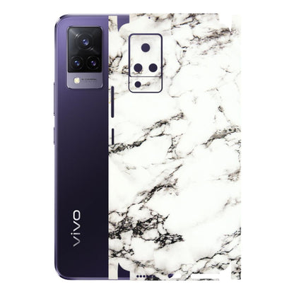 VIVO Z/V/X/T/U/S Series Phone Skins (All Models) - Black and White Marble Texture - 3D Embossed Finish (L-124) Vivo V21