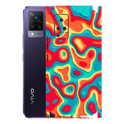 VIVO Z/V/X/T/U/S Series Phone Skins (All Models) - Abstract Swirl - 3D Embossed Finish (L-150) Vivo V21
