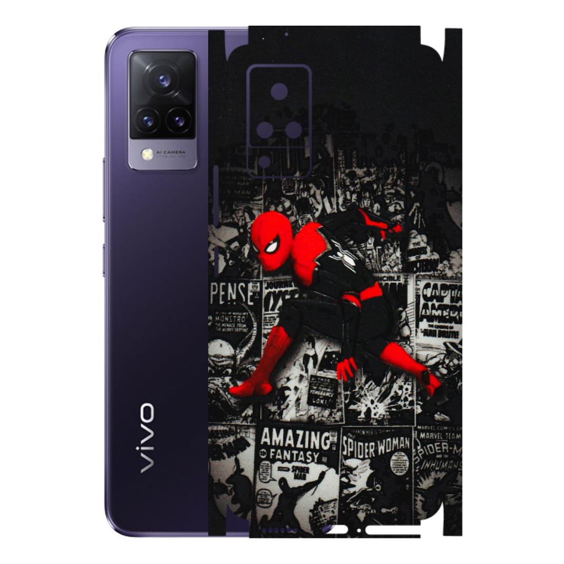 VIVO Z/V/X/T/U/S Series Phone Skins (All Models) - SpiderMan New - 3D Embossed Finish (L-162) Vivo V21