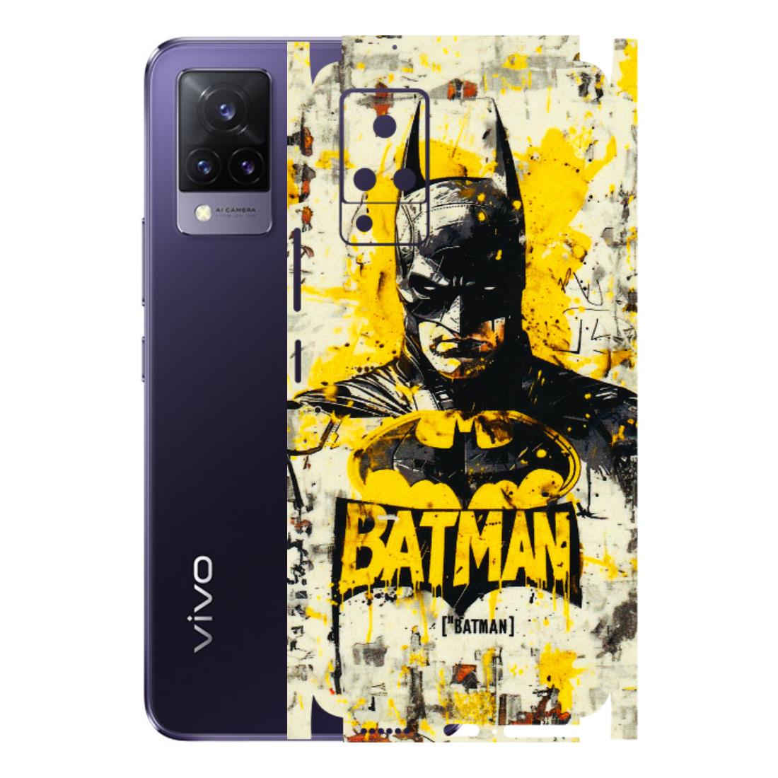 VIVO Z/V/X/T/U/S Series Phone Skins (All Models) - Batman Yellow BT - 3D Embossed Finish (L-304) Vivo V21