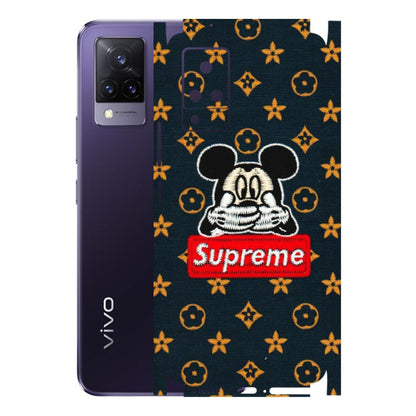 VIVO Z/V/X/T/U/S Series Phone Skins (All Models) - Mickey Supreme - Matte Finish (M-83) Vivo V21