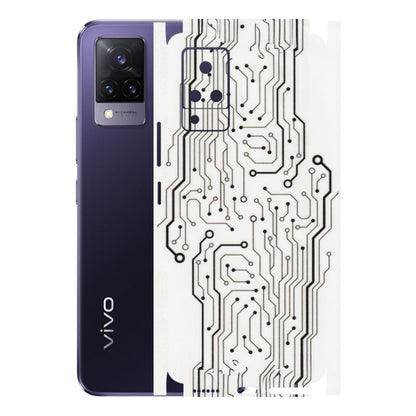 VIVO Z/V/X/T/U/S Series Phone Skins (All Models) - Tech Circuits - Transparent Finish (T-03) Vivo V21