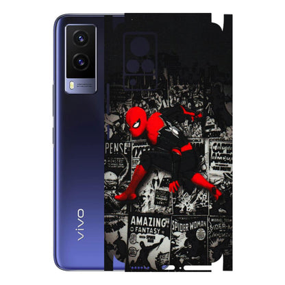 VIVO Z/V/X/T/U/S Series Phone Skins (All Models) - SpiderMan New - 3D Embossed Finish (L-162) Vivo V21e (4G)