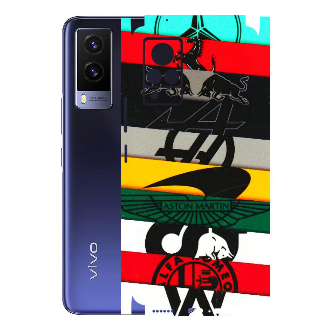 VIVO Z/V/X/T/U/S Series Phone Skins (All Models) - Multi Designer Brands - 3D Embossed Finish (L-187) Vivo V21e (4G)