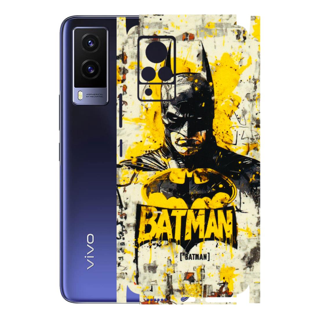 VIVO Z/V/X/T/U/S Series Phone Skins (All Models) - Batman Yellow BT - 3D Embossed Finish (L-304) Vivo V21e (4G)
