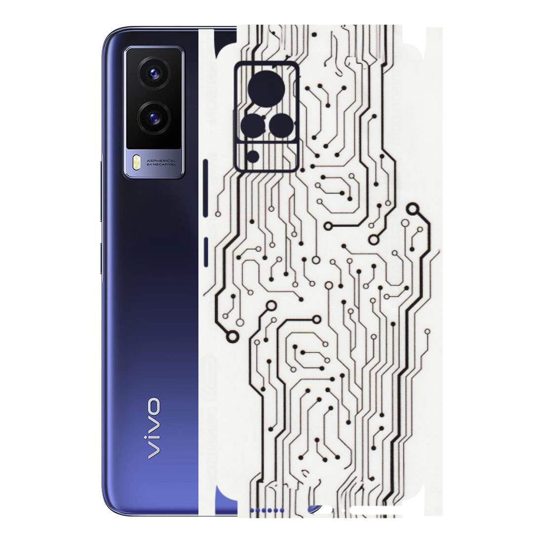 VIVO Z/V/X/T/U/S Series Phone Skins (All Models) - Tech Circuits - Transparent Finish (T-03) Vivo V21e (4G)