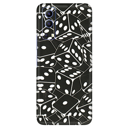 VIVO Z/V/X/T/U/S Series Phone Skins (All Models) - Big Black Dices - 3D Embossed Finish (L-106) Vivo V21e (5G)