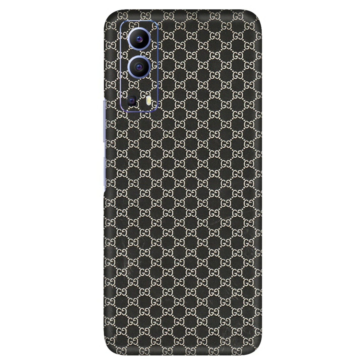 VIVO Z/V/X/T/U/S Series Phone Skins (All Models) - Black G Print - 3D Embossed Finish (L-109) Vivo V21e (5G)