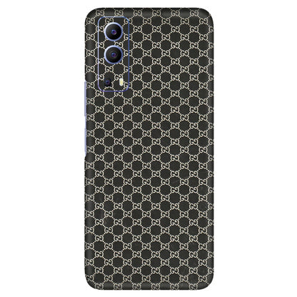 VIVO Z/V/X/T/U/S Series Phone Skins (All Models) - Black G Print - 3D Embossed Finish (L-109) Vivo V21e (5G)