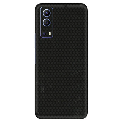 VIVO Z/V/X/T/U/S Series Phone Skins (All Models) - Black honeycomb - 3D Embossed Finish (L-114) Vivo V21e (5G)