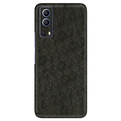 VIVO Z/V/X/T/U/S Series Phone Skins (All Models) - Black Abstract Pattern - 3D Embossed Finish (L-117) Vivo V21e (5G)