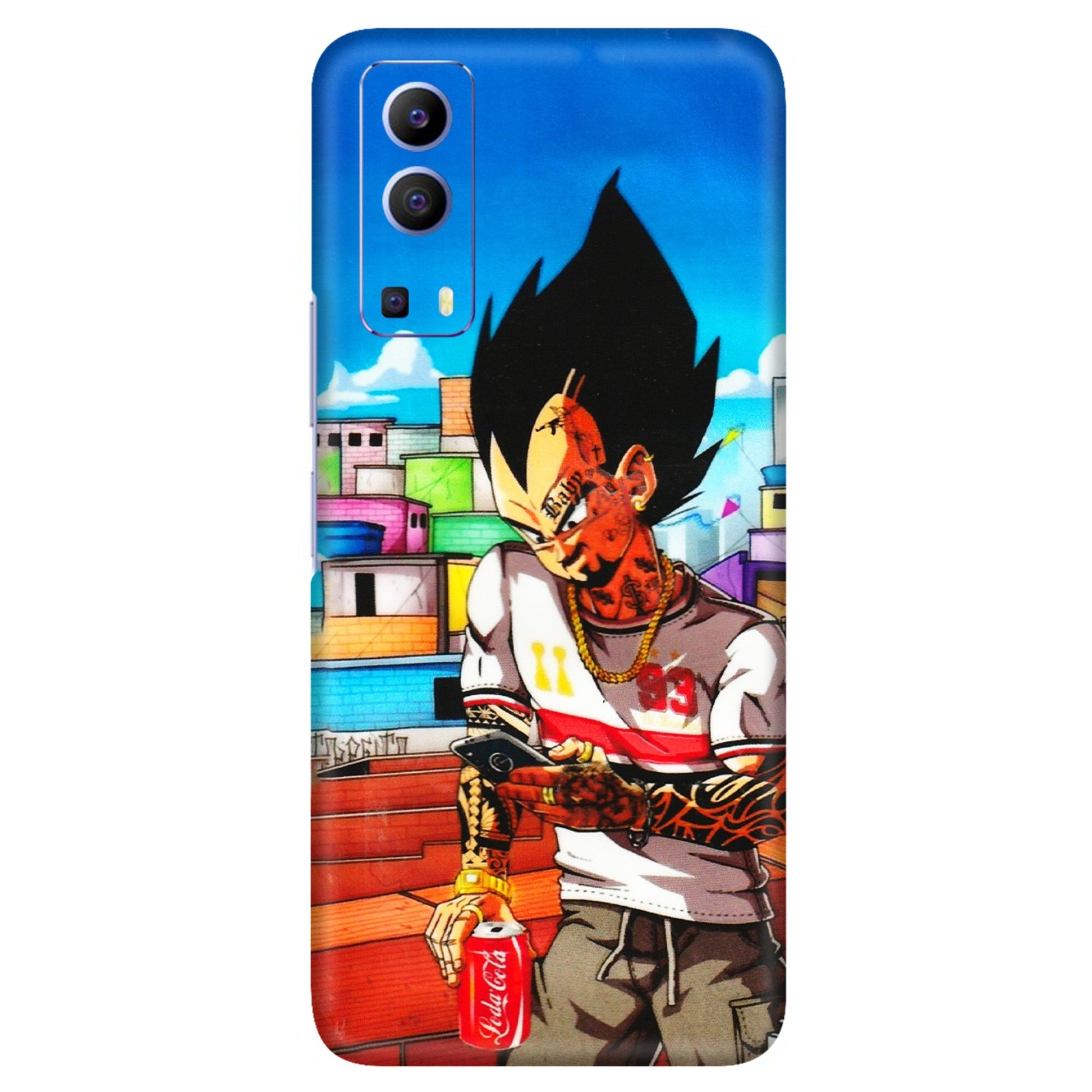 VIVO Z/V/X/T/U/S Series Phone Skins (All Models) - Vegeta - 3D Embossed Finish (L-136) Vivo V21e (5G)