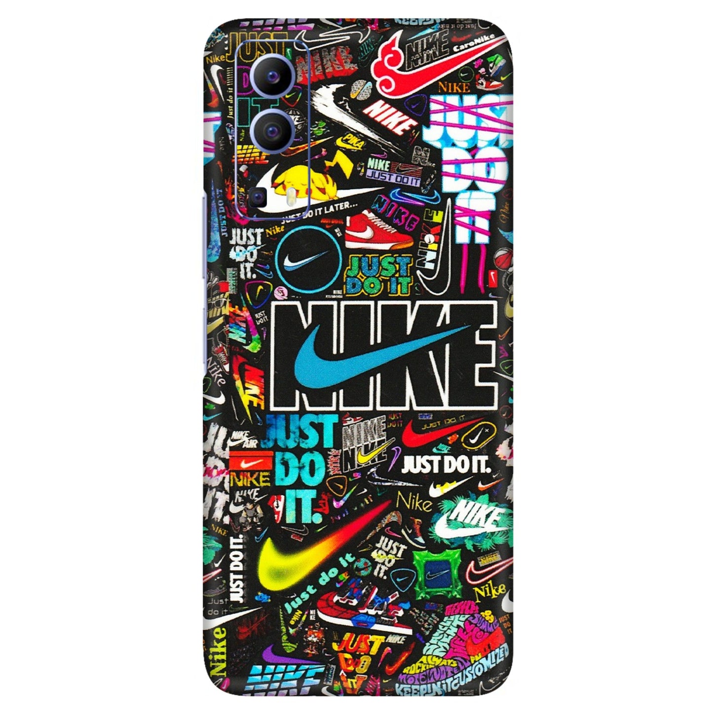 VIVO Z/V/X/T/U/S Series Phone Skins (All Models) - Just Do It Doodles - 3D Embossed Finish (L-166) Vivo V21e (5G)