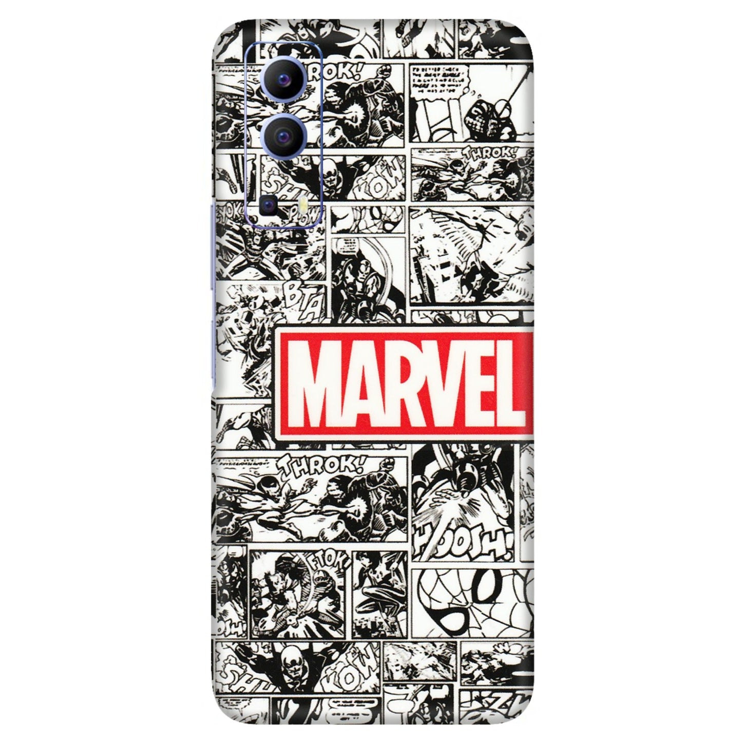 VIVO Z/V/X/T/U/S Series Phone Skins (All Models) - Marvel Comic - 3D Embossed Finish (L-171) Vivo V21e (5G)