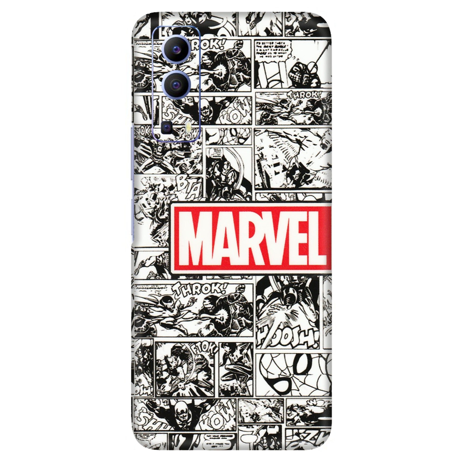 VIVO Z/V/X/T/U/S Series Phone Skins (All Models) - Marvel Comic - 3D Embossed Finish (L-171) Vivo V21e (5G)