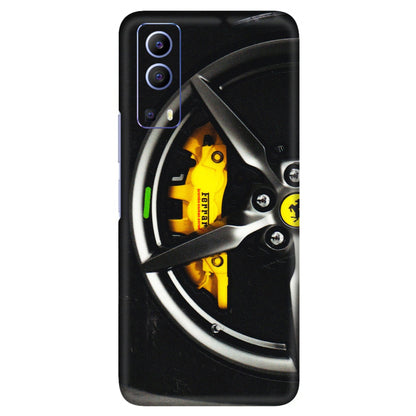 VIVO Z/V/X/T/U/S Series Phone Skins (All Models) - Ferrari Wheel Alloy - 3D Embossed Finish (L-173) Vivo V21e (5G)