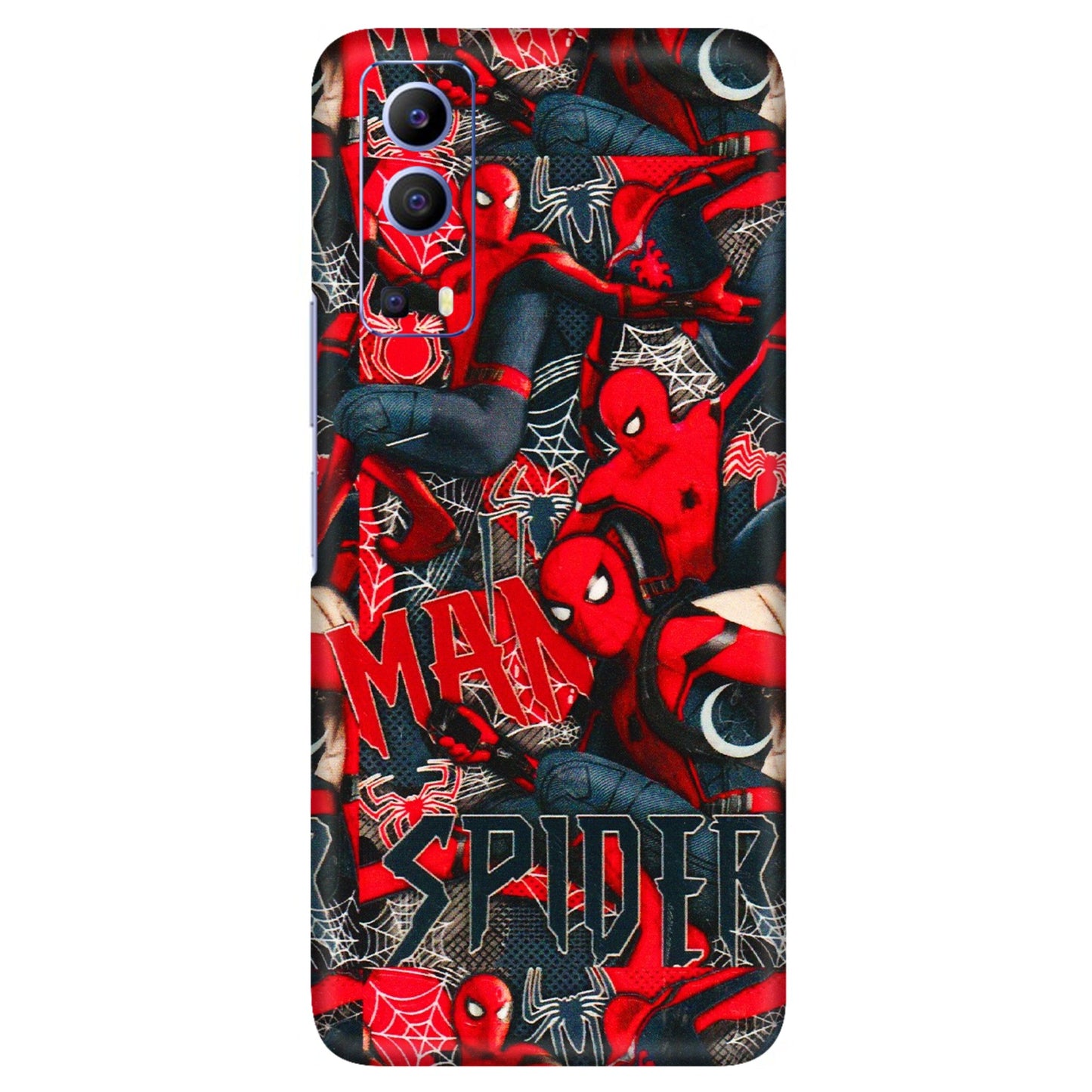 VIVO Z/V/X/T/U/S Series Phone Skins (All Models) - SpiderMan Cool - 3D Embossed Finish (L-188) Vivo V21e (5G)
