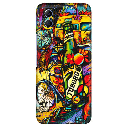 VIVO Z/V/X/T/U/S Series Phone Skins (All Models) - Cool Beer Bottle - 3D Embossed Finish (L-193) Vivo V21e (5G)