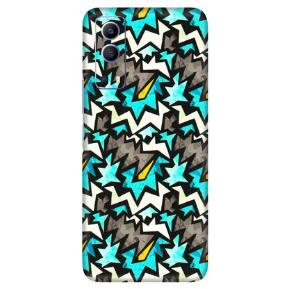 VIVO Z/V/X/T/U/S Series Phone Skins (All Models) - Funky Zig Zag - 3D Embossed Finish (L-223) Vivo V21e (5G)