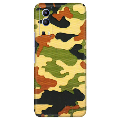 VIVO Z/V/X/T/U/S Series Phone Skins (All Models) - Indian Military - 3D Embossed Finish (L-234) Vivo V21e (5G)