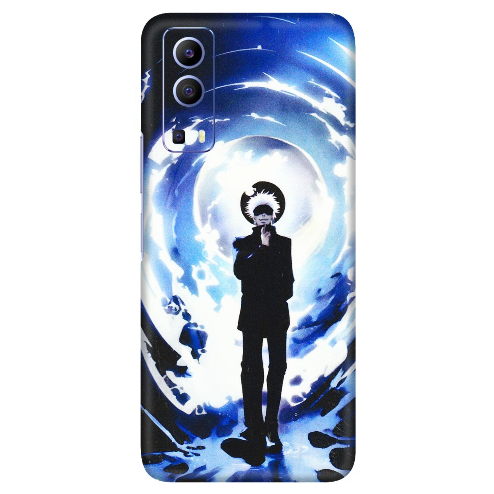 VIVO Z/V/X/T/U/S Series Phone Skins (All Models) - Satoru Gojo Dark Blue - 3D Embossed Finish (L-235) Vivo V21e (5G)
