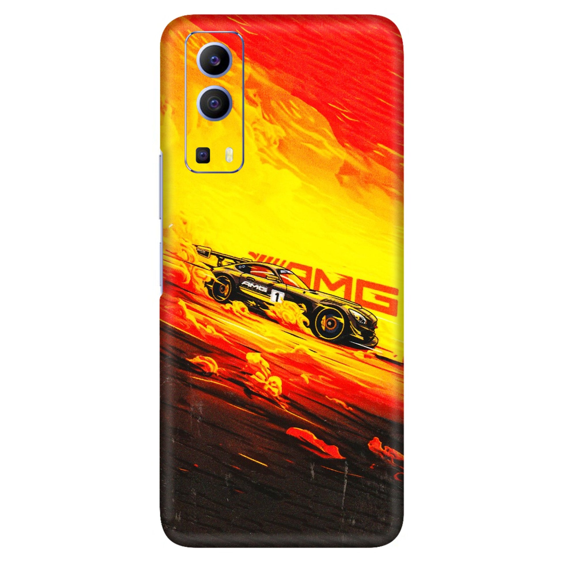 VIVO Z/V/X/T/U/S Series Phone Skins (All Models) - AMG Car Speed Cover - 3D Embossed Finish (L-256) Vivo V21e (5G)