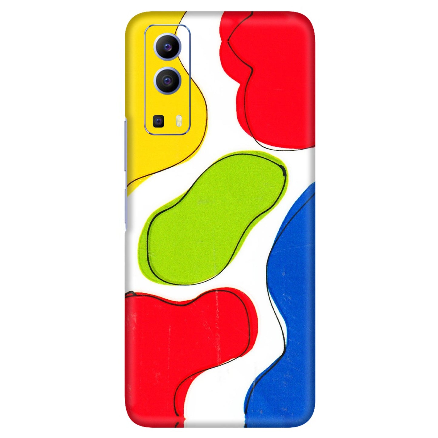 VIVO Z/V/X/T/U/S Series Phone Skins (All Models) - RGB Colour Paint - 3D Embossed Finish (L-284) Vivo V21e (5G)