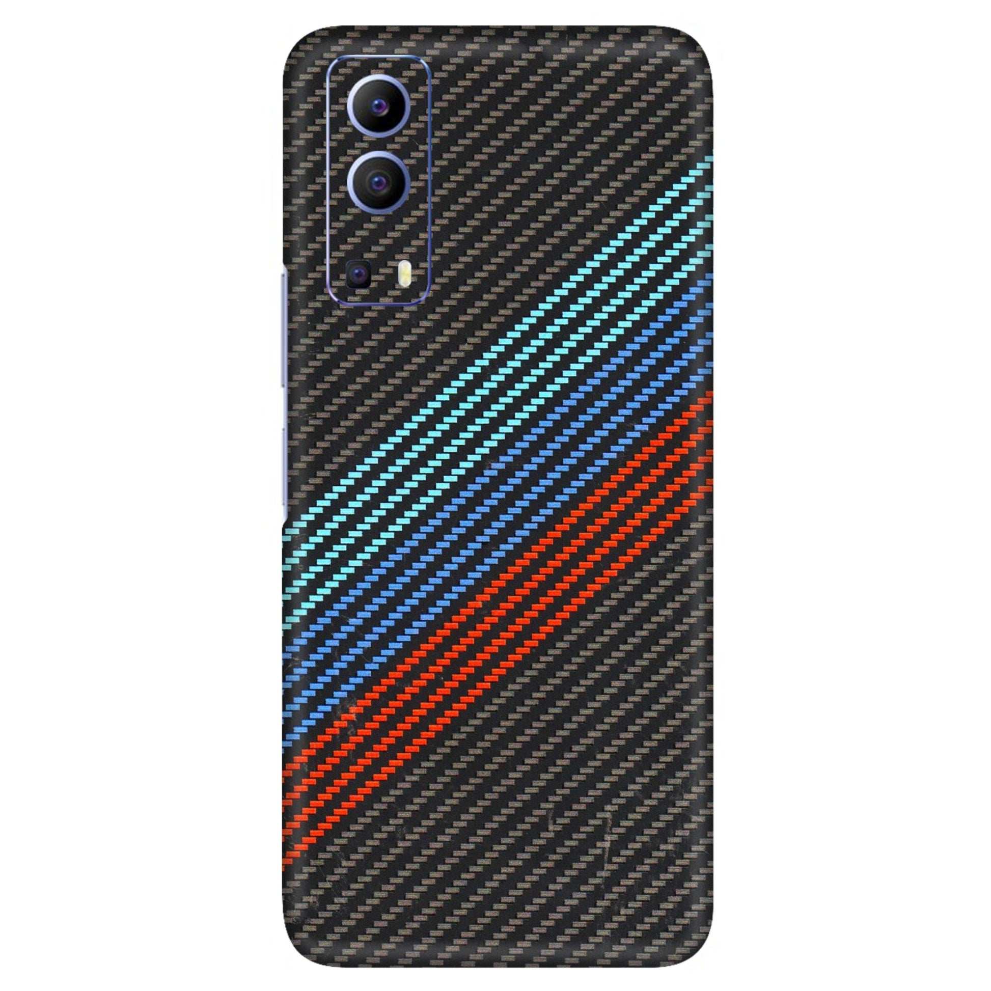 VIVO Z/V/X/T/U/S Series Phone Skins (All Models) - Carbon BM - 3D Embossed Finish (L-302) Vivo V21e (5G)