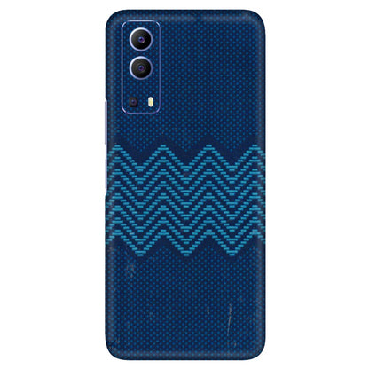 VIVO Z/V/X/T/U/S Series Phone Skins (All Models) - Blue Sober Waves - 3D Embossed Finish (L-306) Vivo V21e (5G)
