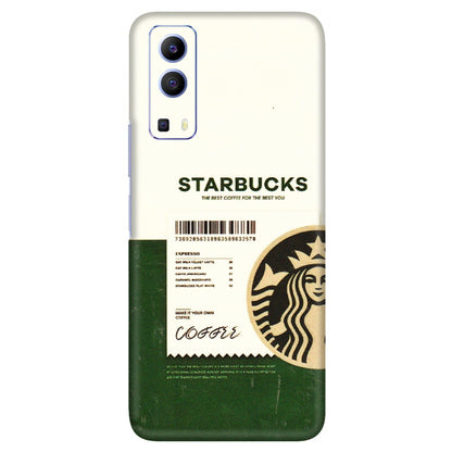VIVO Z/V/X/T/U/S Series Phone Skins (All Models) - Starbucks Barcode - 3D Embossed Finish (L-308) Vivo V21e (5G)