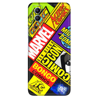 VIVO Z/V/X/T/U/S Series Phone Skins (All Models) - Bongo Comic Con - 3D Embossed Finish (L-325) Vivo V21e (5G)