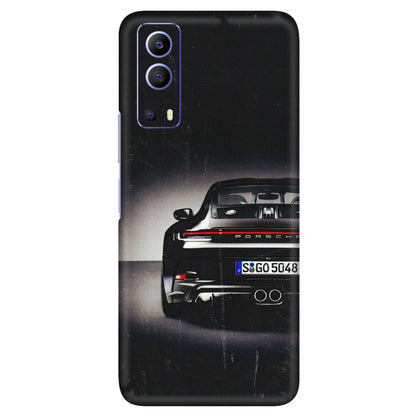 VIVO Z/V/X/T/U/S Series Phone Skins (All Models) - New Black Porsche GT3 - 3D Embossed Finish (L-327) Vivo V21e (5G)
