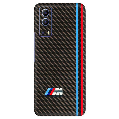 VIVO Z/V/X/T/U/S Series Phone Skins (All Models) - BM Carbon Fiber Feels - 3D Embossed Finish (L-38) Vivo V21e (5G)