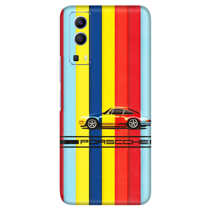 VIVO Z/V/X/T/U/S Series Phone Skins (All Models) - Multicolour Porche - 3D Embossed Finish (L-39) Vivo V21e (5G)