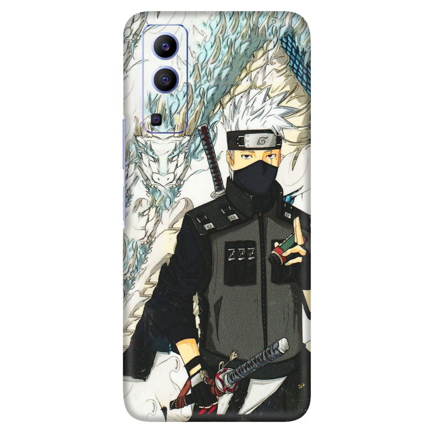 VIVO Z/V/X/T/U/S Series Phone Skins (All Models) - Kakashi Hatake Naruto Anime - 3D Embossed Finish (L-46) Vivo V21e (5G)