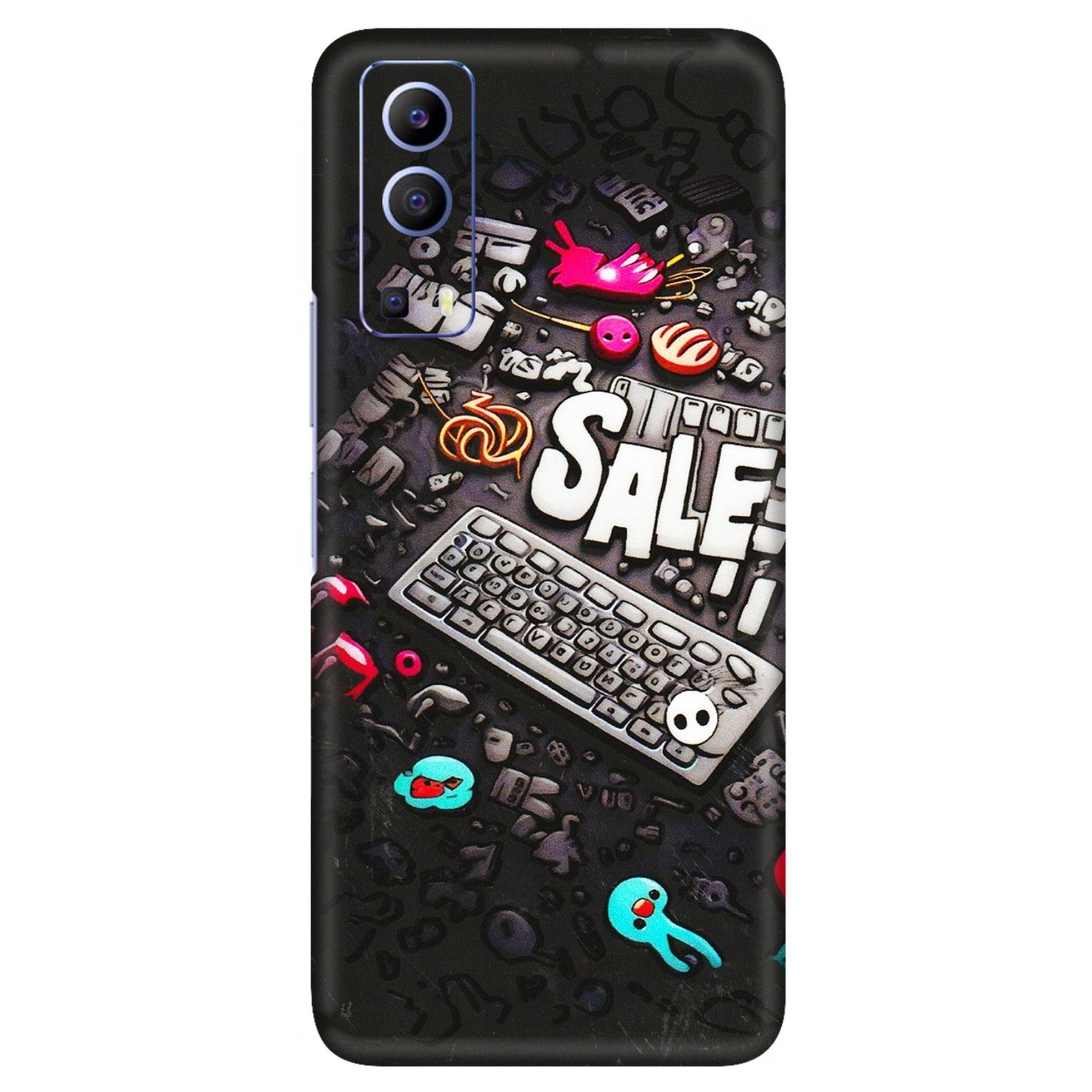 VIVO Z/V/X/T/U/S Series Phone Skins (All Models) - Gadgets Sale - 3D Embossed Finish (L-50) Vivo V21e (5G)