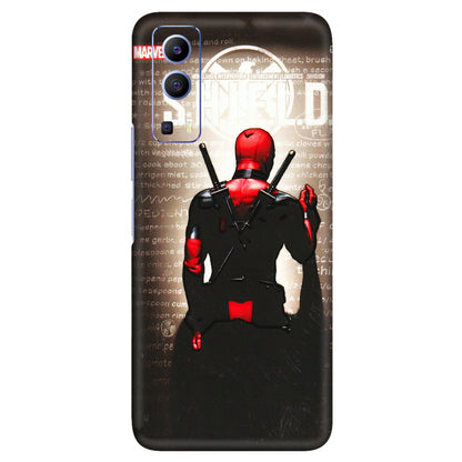 VIVO Z/V/X/T/U/S Series Phone Skins (All Models) - Deadpool - 3D Embossed Finish (L-56) Vivo V21e (5G)