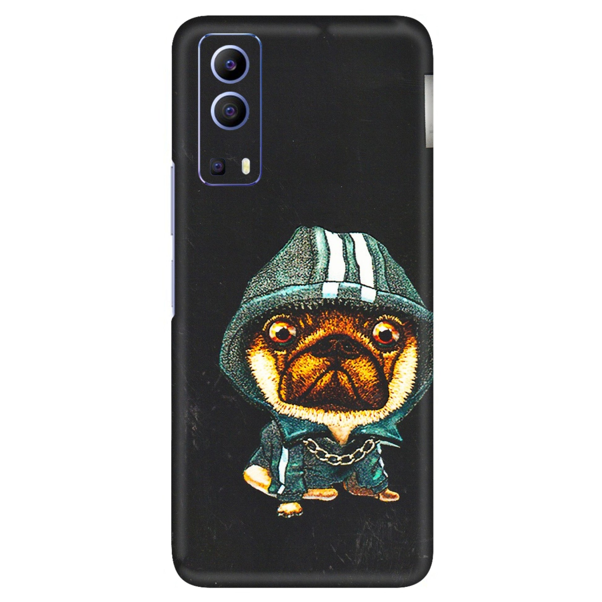 VIVO Z/V/X/T/U/S Series Phone Skins (All Models) - Puppy N Hoodie - 3D Embossed Finish (L-90) Vivo V21e (5G)
