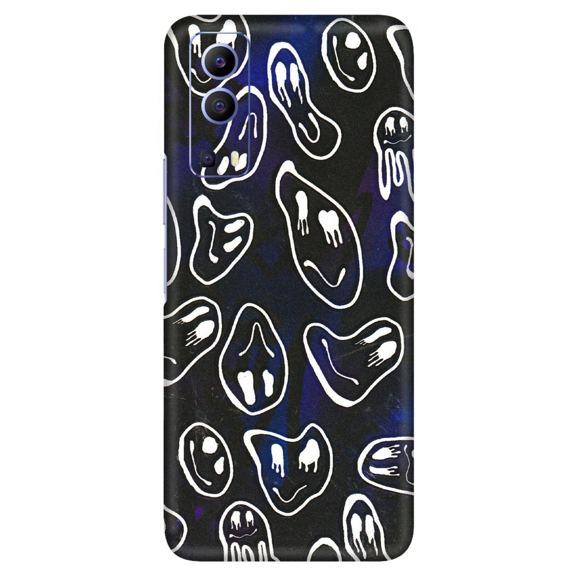 VIVO Z/V/X/T/U/S Series Phone Skins (All Models) - Distorted Smileys - 3D Embossed Finish (L-92) Vivo V21e (5G)